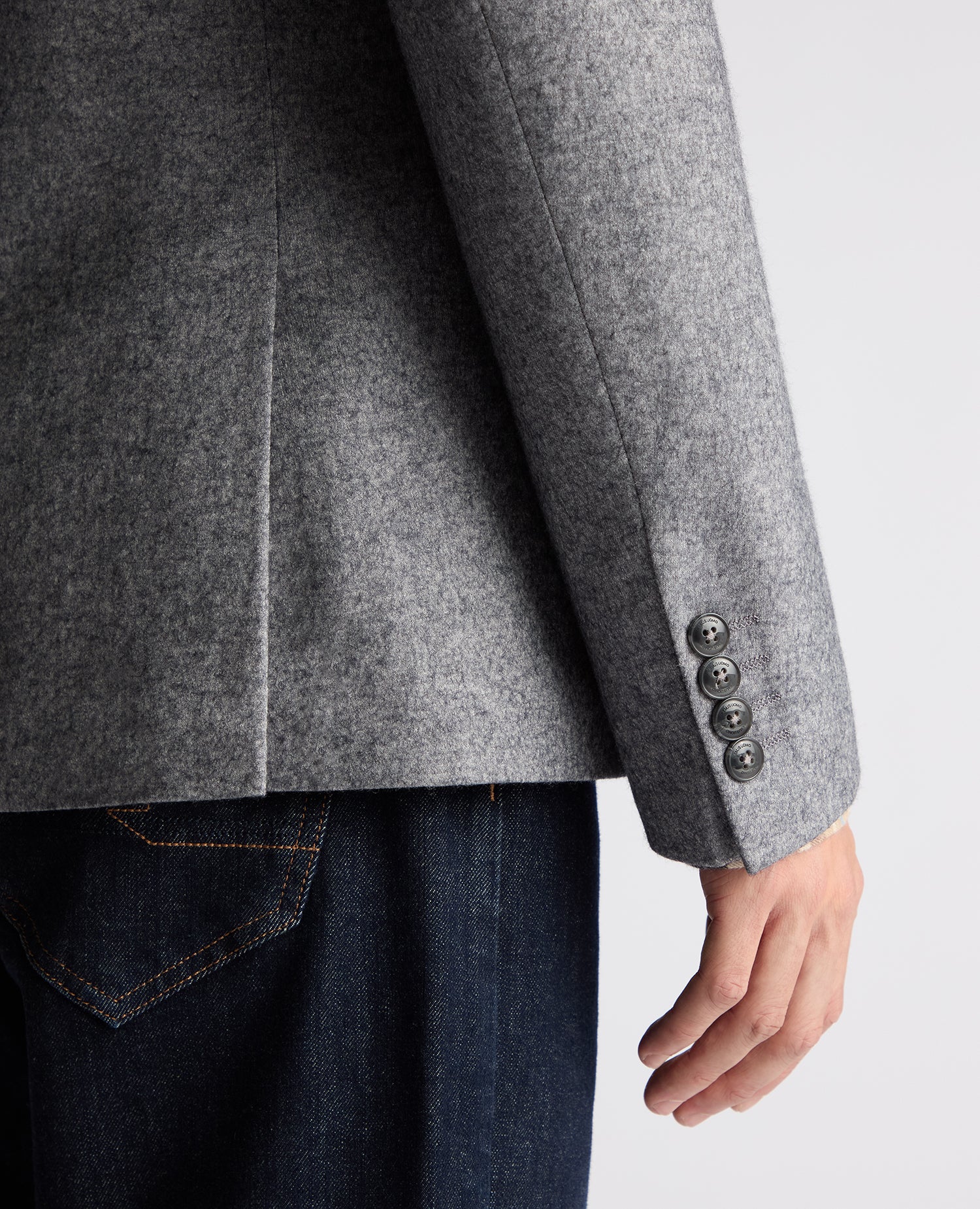 Slim Fit Wool Blend Jacket - Image 6