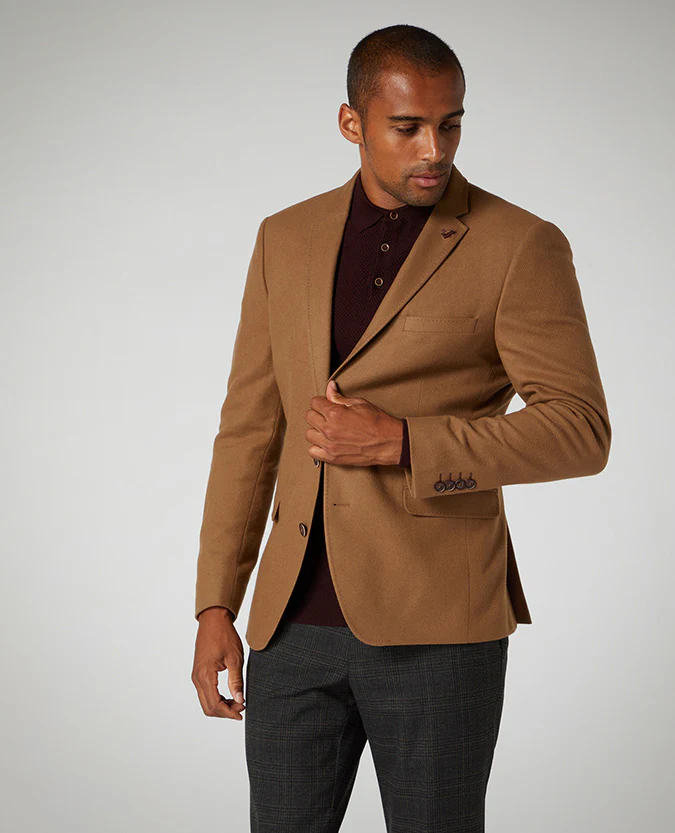 Slim Fit Wool-Blend Jacket - Image 2