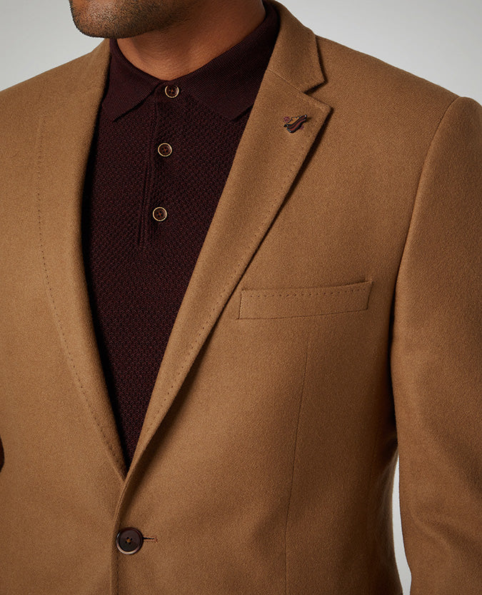 Slim Fit Wool-Blend Jacket - Image 4
