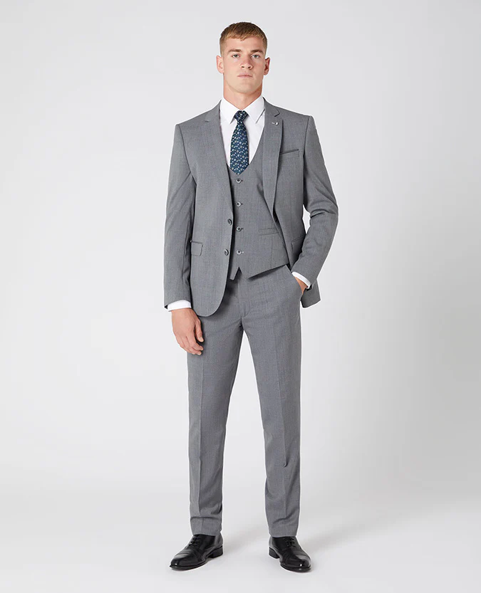 Slim Fit Wool-Blend Stretch Mix and Match Suit - Image 2