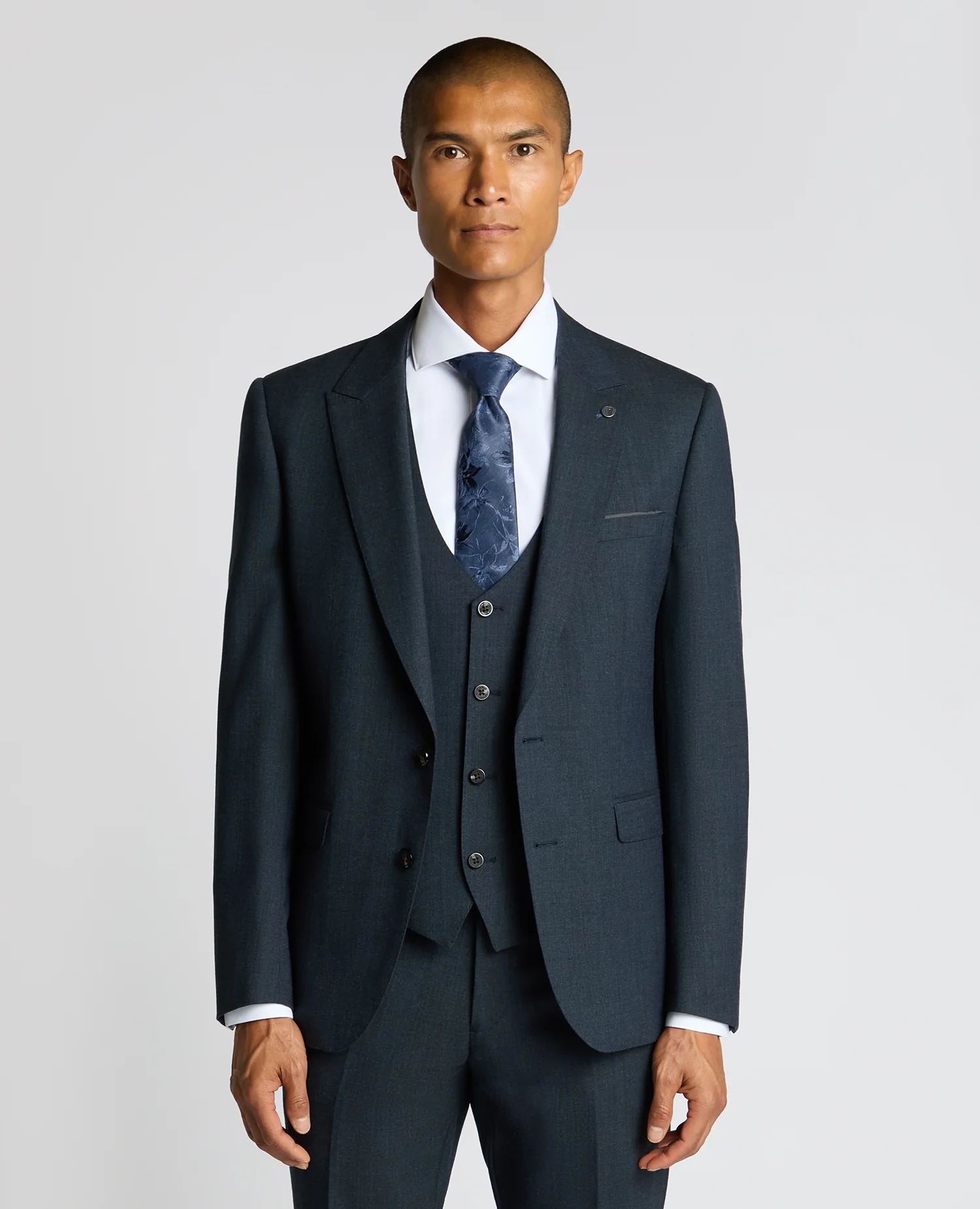Slim Fit Wool Blend Suit