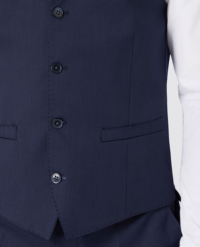 Slim Fit  Wool-Blend Stretch Mix and Match Waistcoat - Image 4
