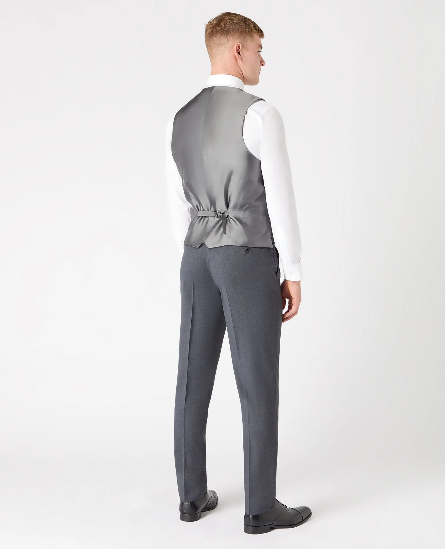 Slim Fit Wool-Blend Stretch Mix and Match Waistcoat - Image 3