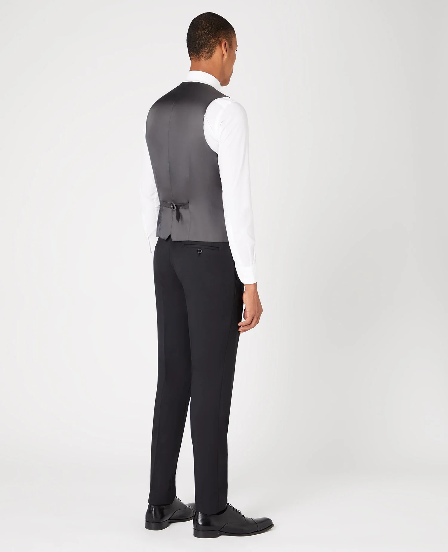 Slim Fit Wool-Blend Stretch Mix and Match Waistcoat - Image 3