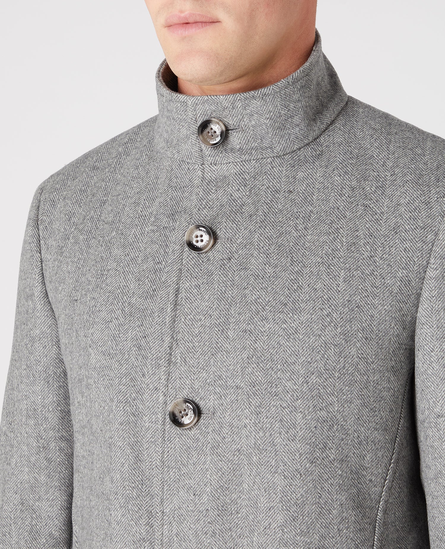 Tapered Fit Wool-Rich Overcoat - Image 4