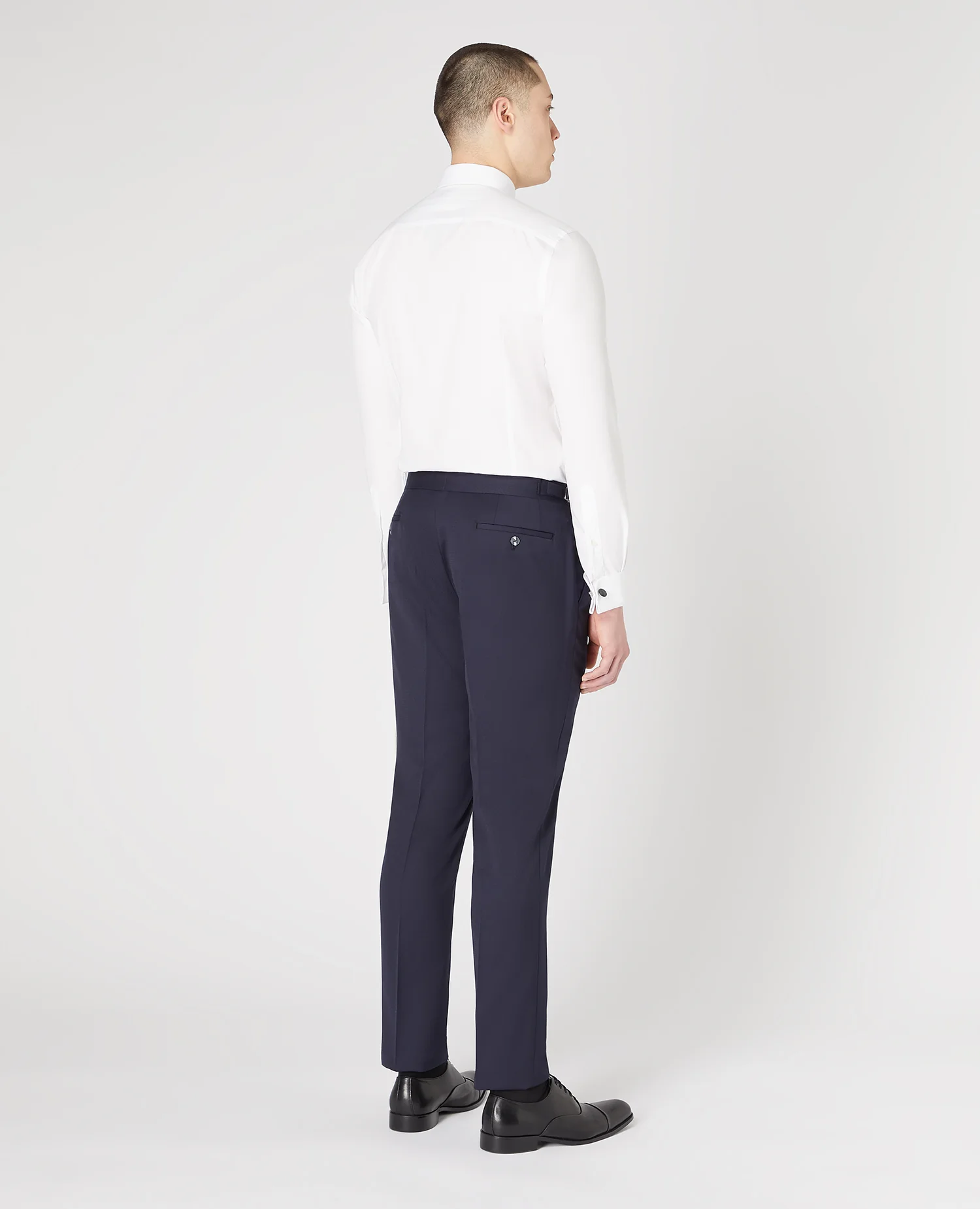 Slim Fit Wool-Rich Mix and Match Dinner Suit Trousers - Image 3