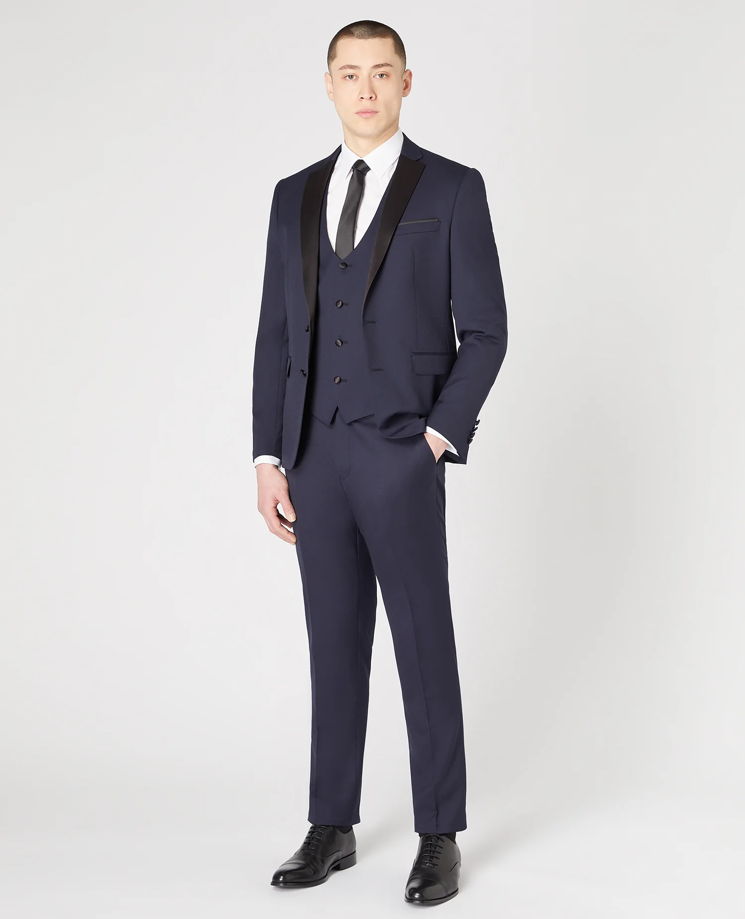 Slim Fit Wool-Rich Mix and Match Waistcoat - Image 2