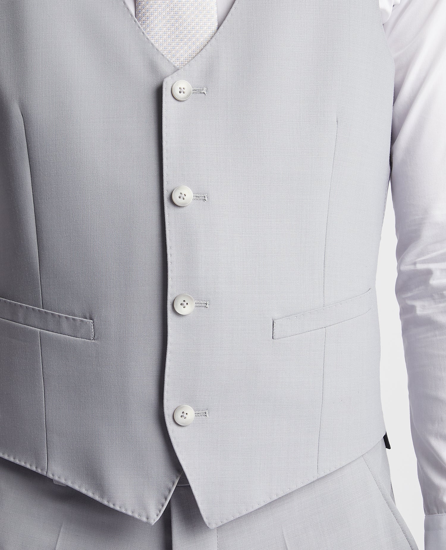 Slim Fit Wool Rich Mix and Match Waistcoat - Image 4
