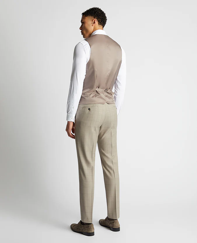 Slim Fit Wool Rich Mix and Match Suit Waistcoat - Image 3