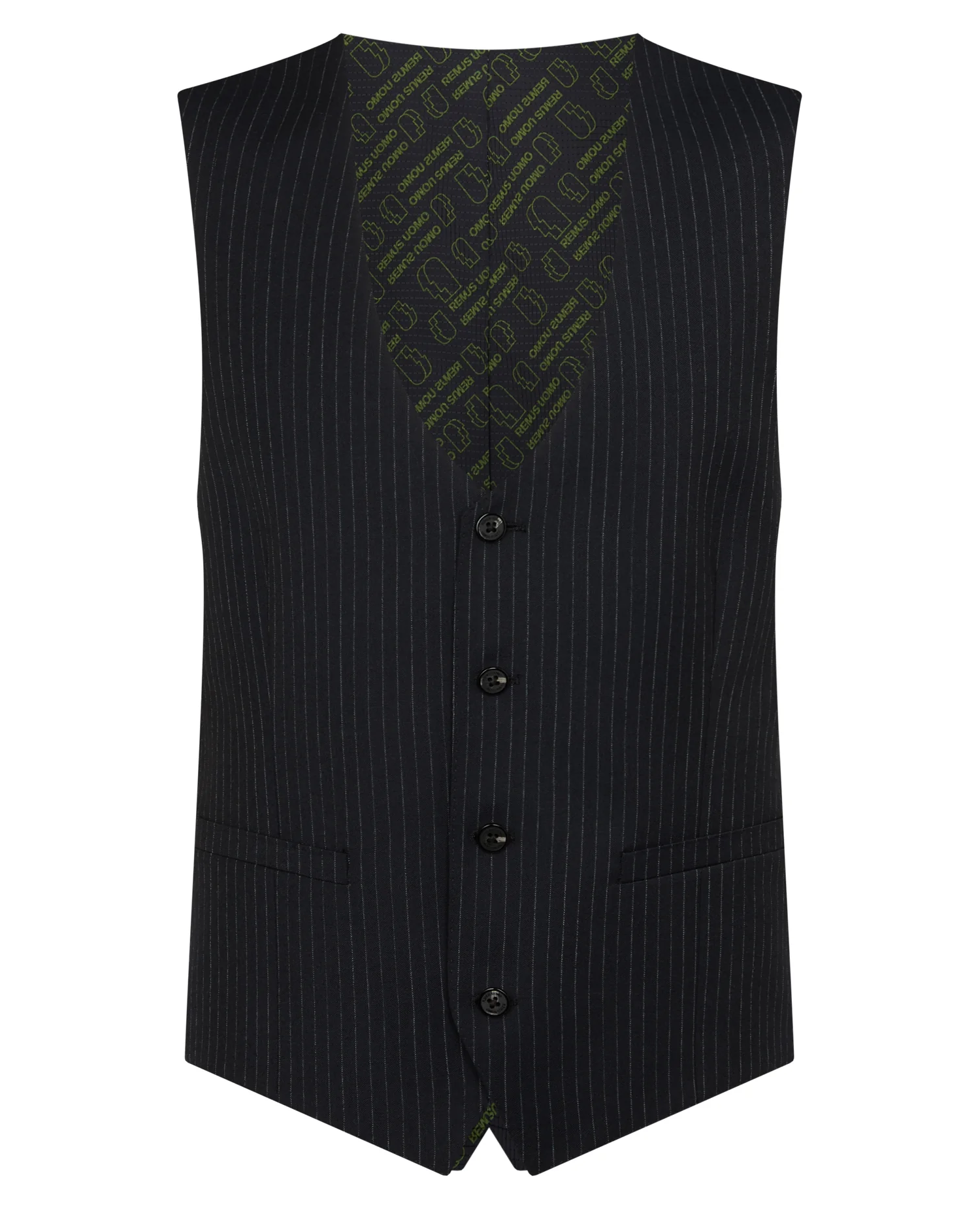 Slim Fit Pinstripe Wool Rich Suit - Image 8
