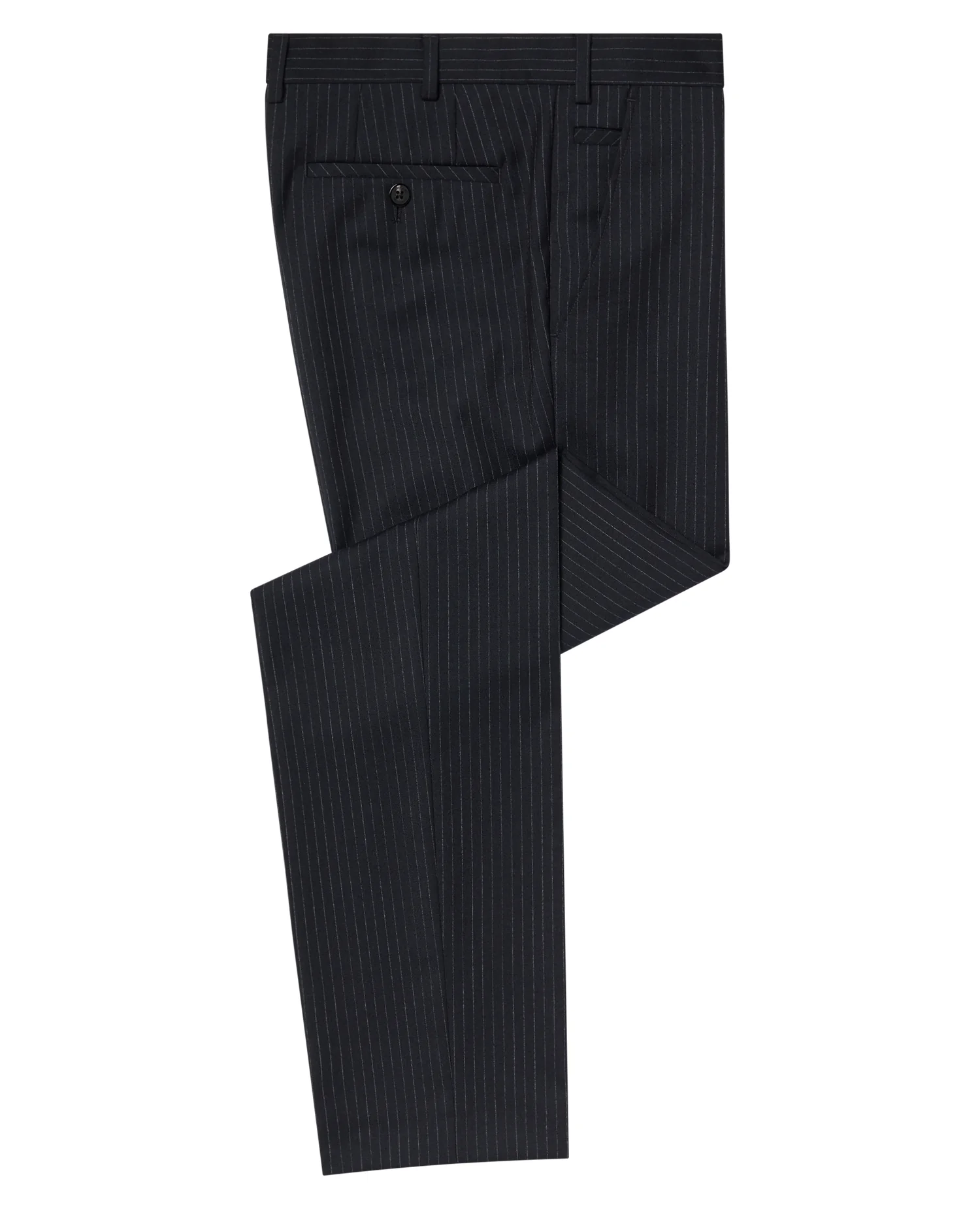 Slim Fit Pinstripe Wool Rich Suit - Image 9
