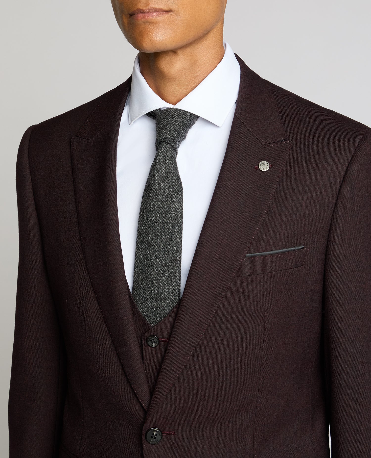 Slim Fit Wool Blend Jacket - Image 4