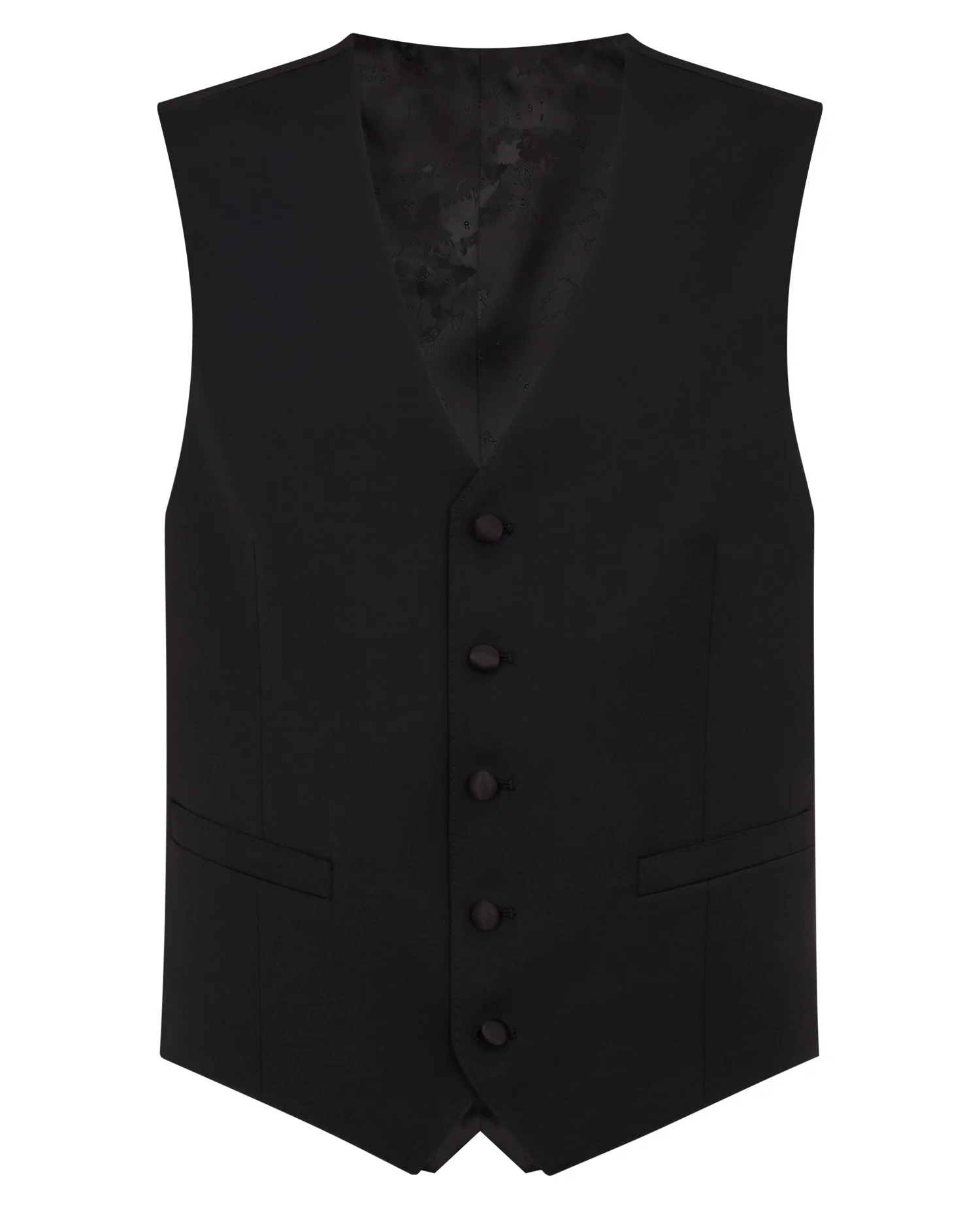 Tapered Fit Wool-Rich Mix and Match Suit Waistcoat