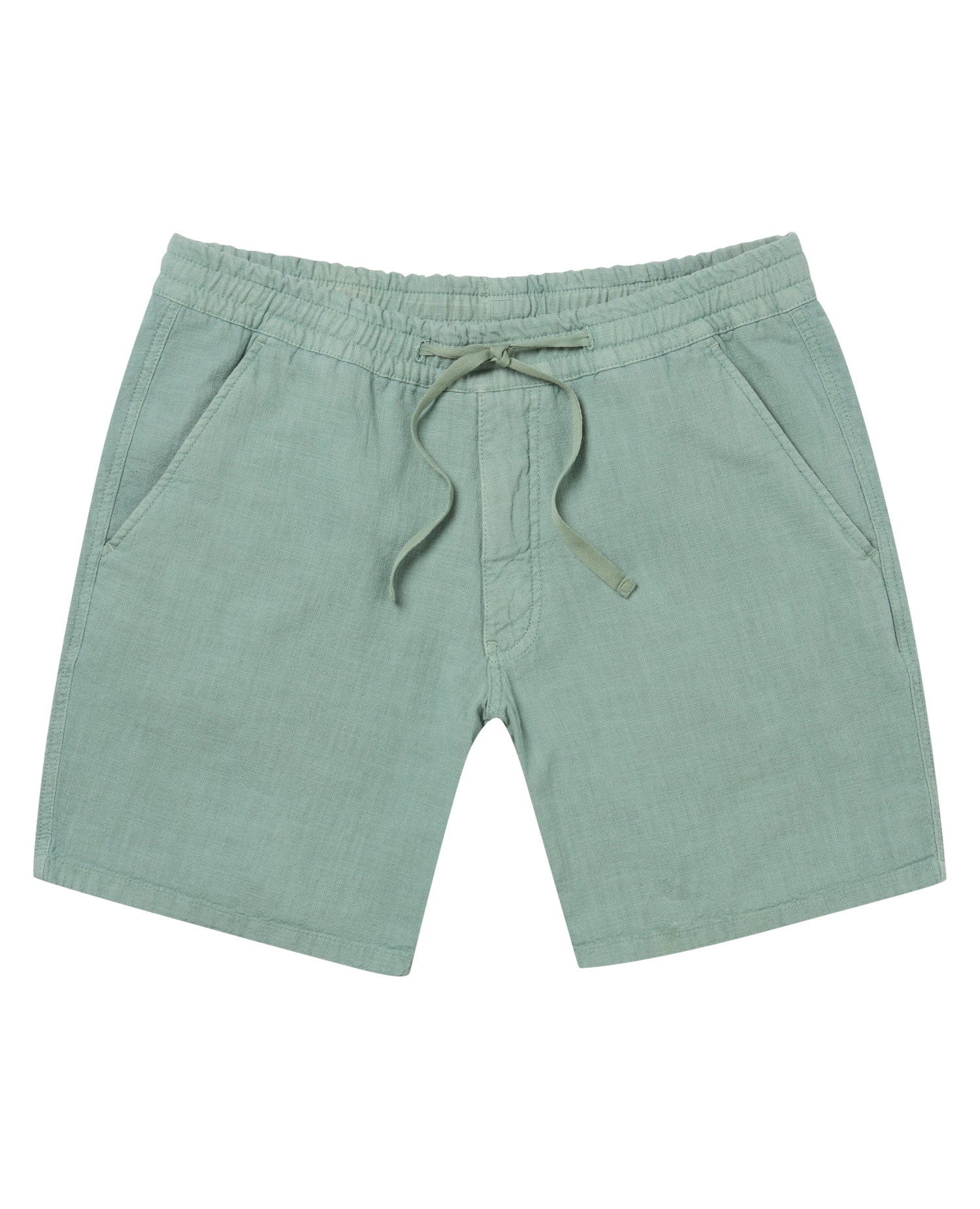Slim Fit Cotton-Linen Shorts - Image 6