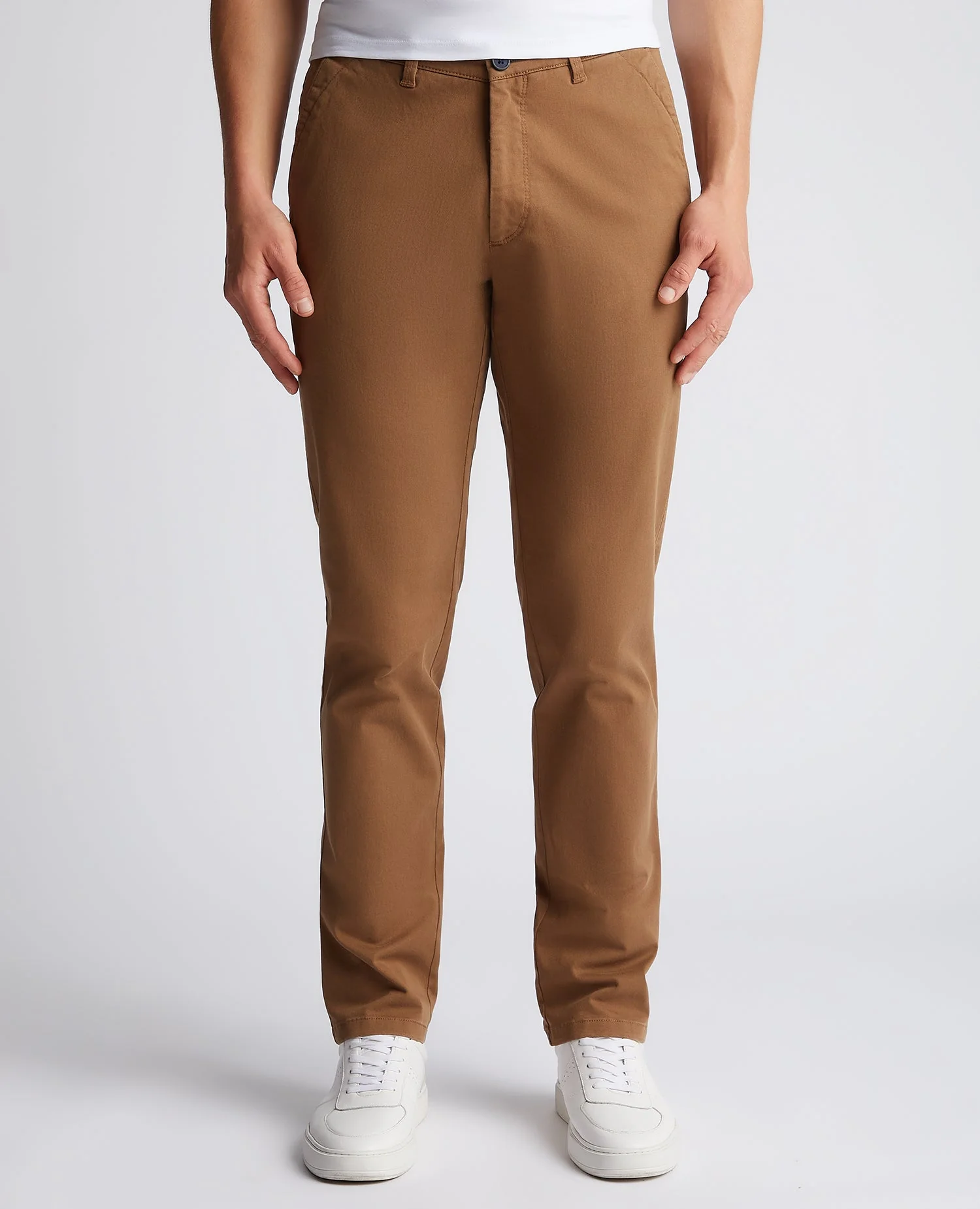Slim Fit Cotton-Stretch Washed Chino