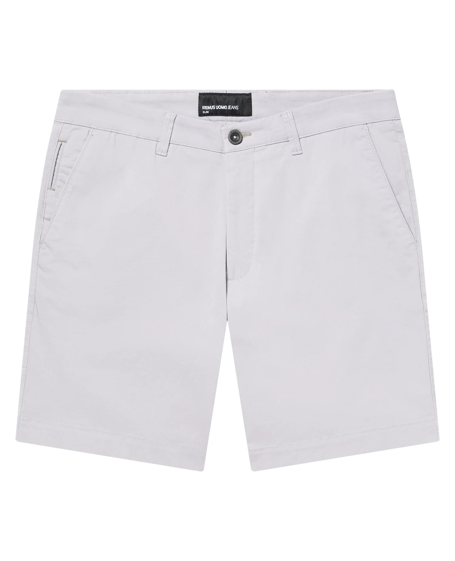 Purple Slim Leg Cotton-Stretch Chino Short - Image 6