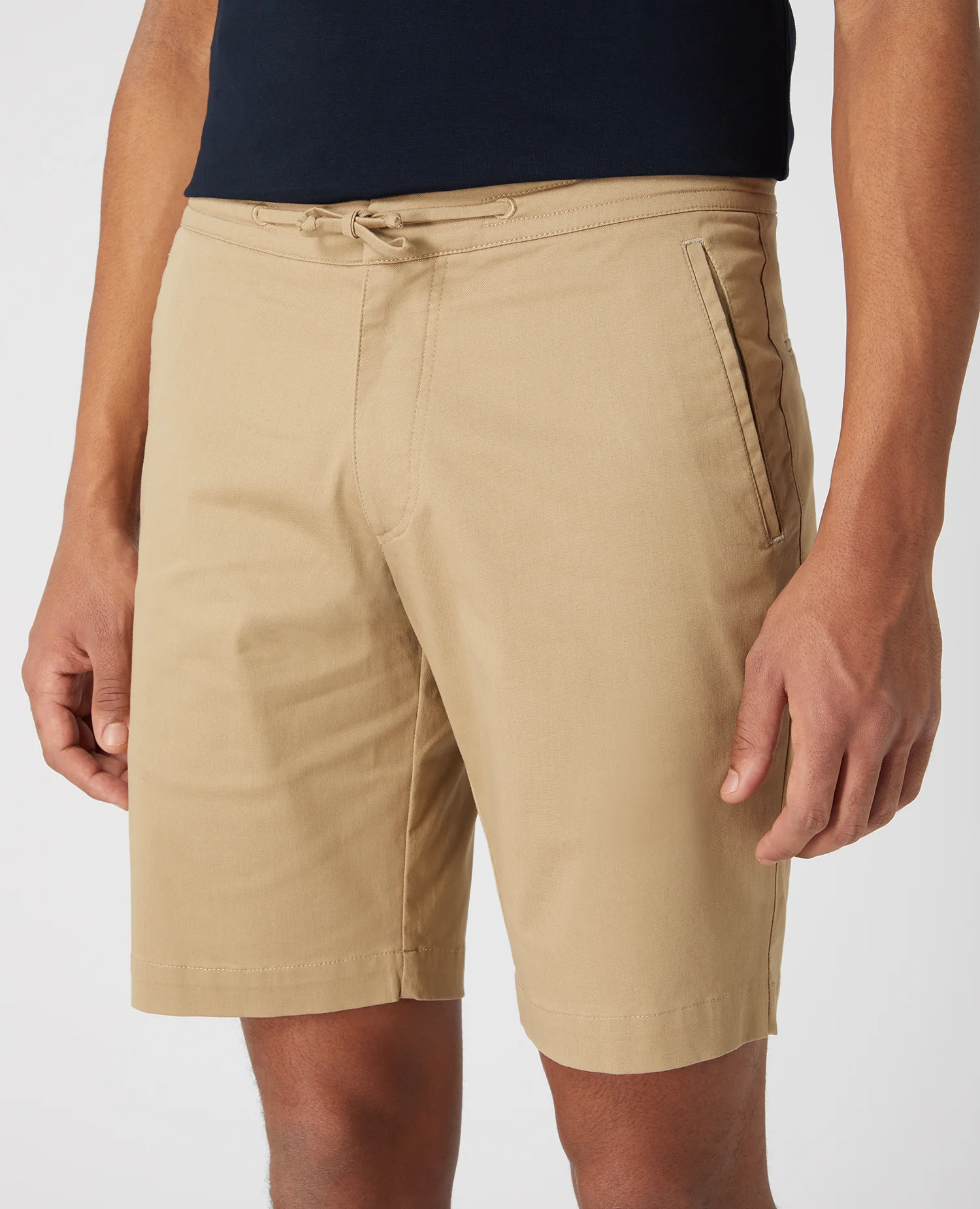 Slim Leg Cotton Stretch Chino Shorts - Image 4
