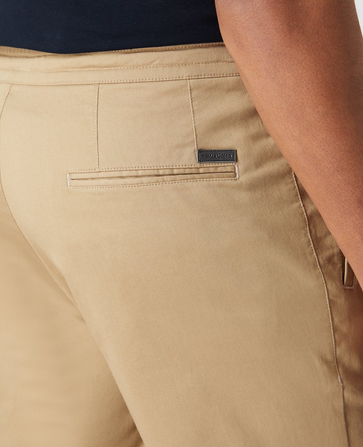 Slim Leg Cotton Stretch Chino Shorts - Image 5