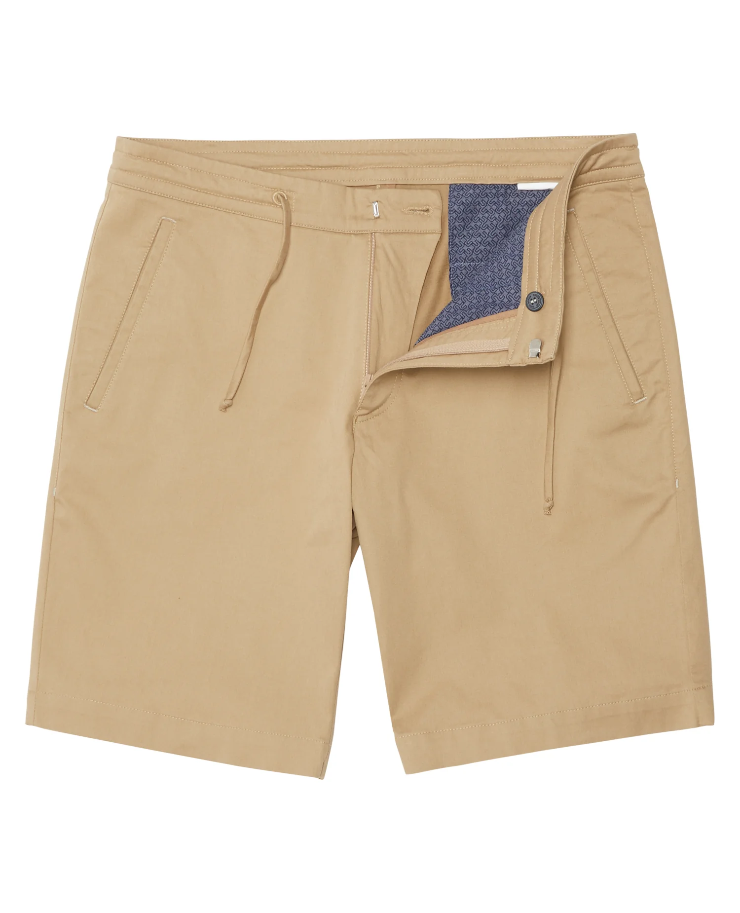 Slim Leg Cotton Stretch Chino Shorts - Image 6