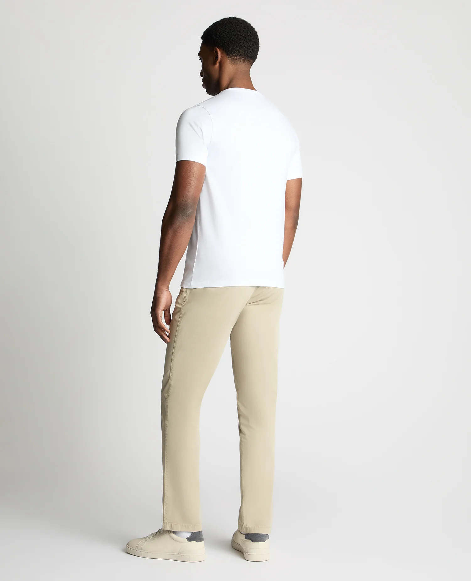 Stone Slim Leg Cotton-Stretch Chinos - Image 3