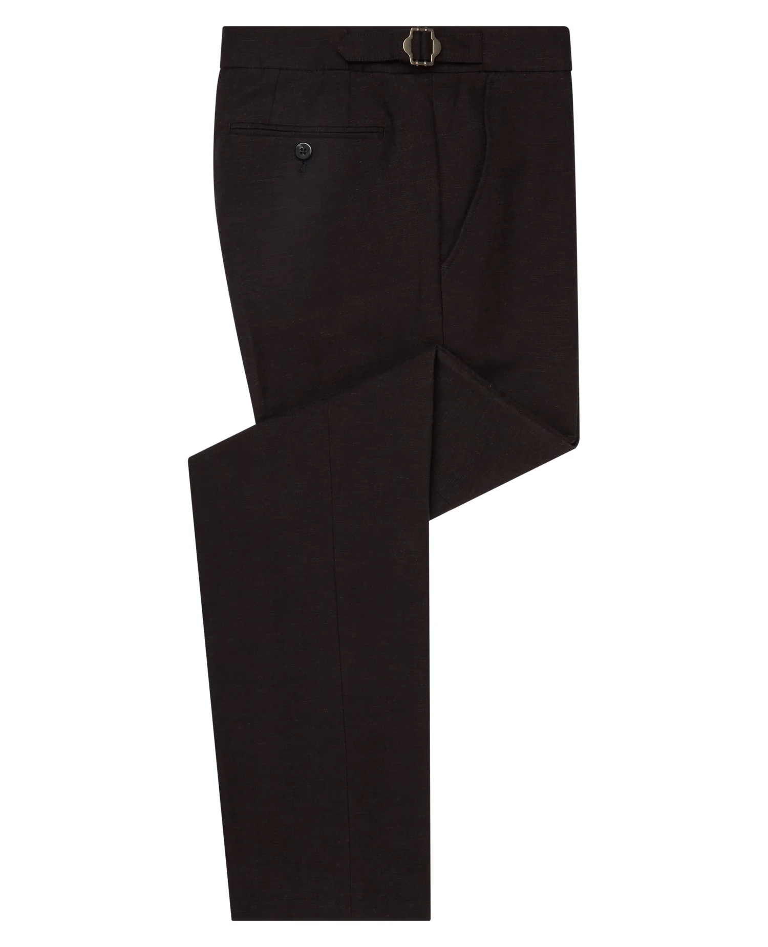 Slim Fit Linen Blend Suit Trousers