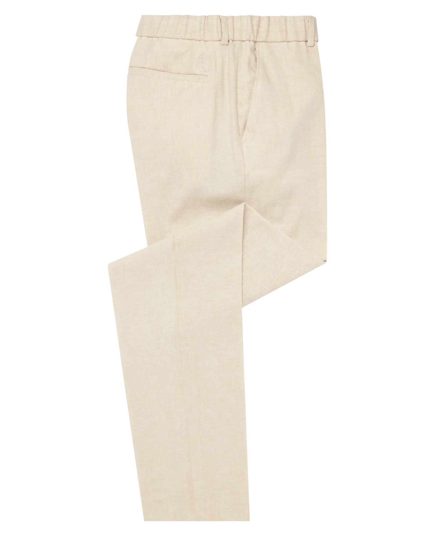 Slim Leg Linen-Blend Trousers - Image 6