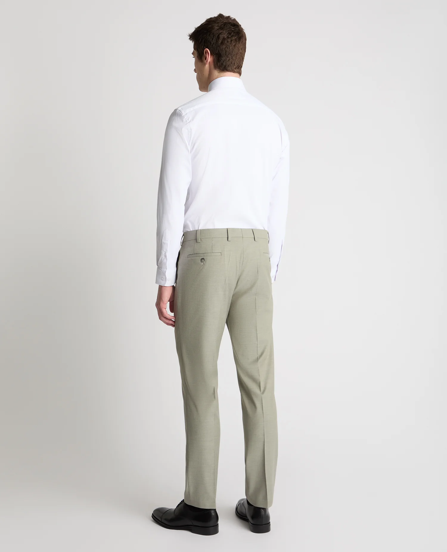 Slim leg polyviscose formal trousers - Image 3
