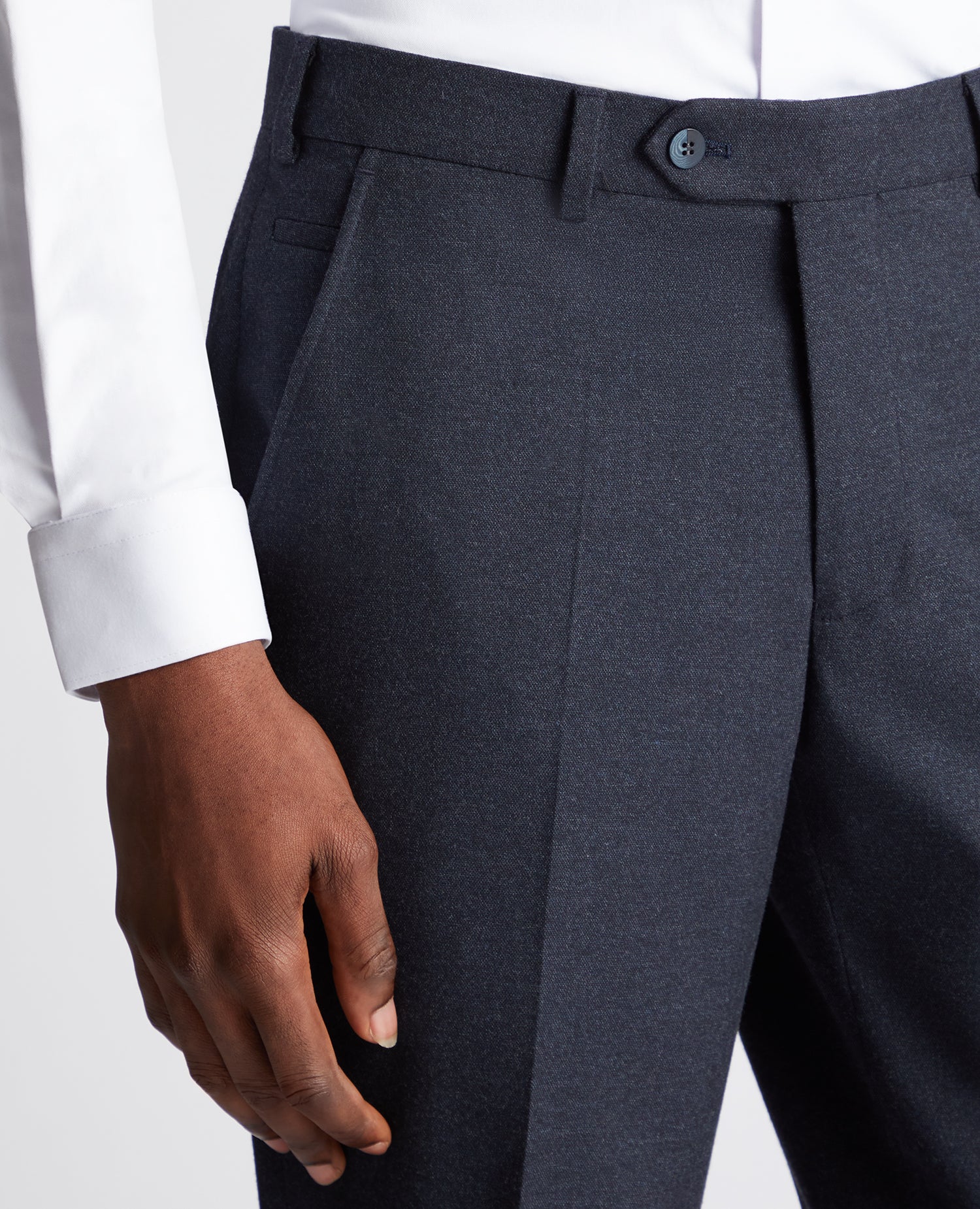 Slim Leg Stretch Formal Trousers - Image 4