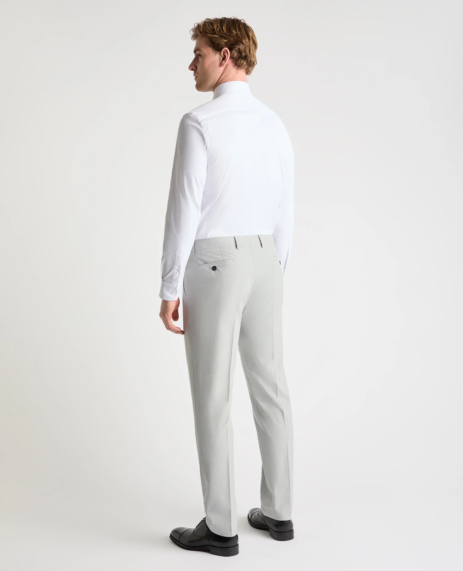 Slim Leg Stretch Formal Trousers - Image 3
