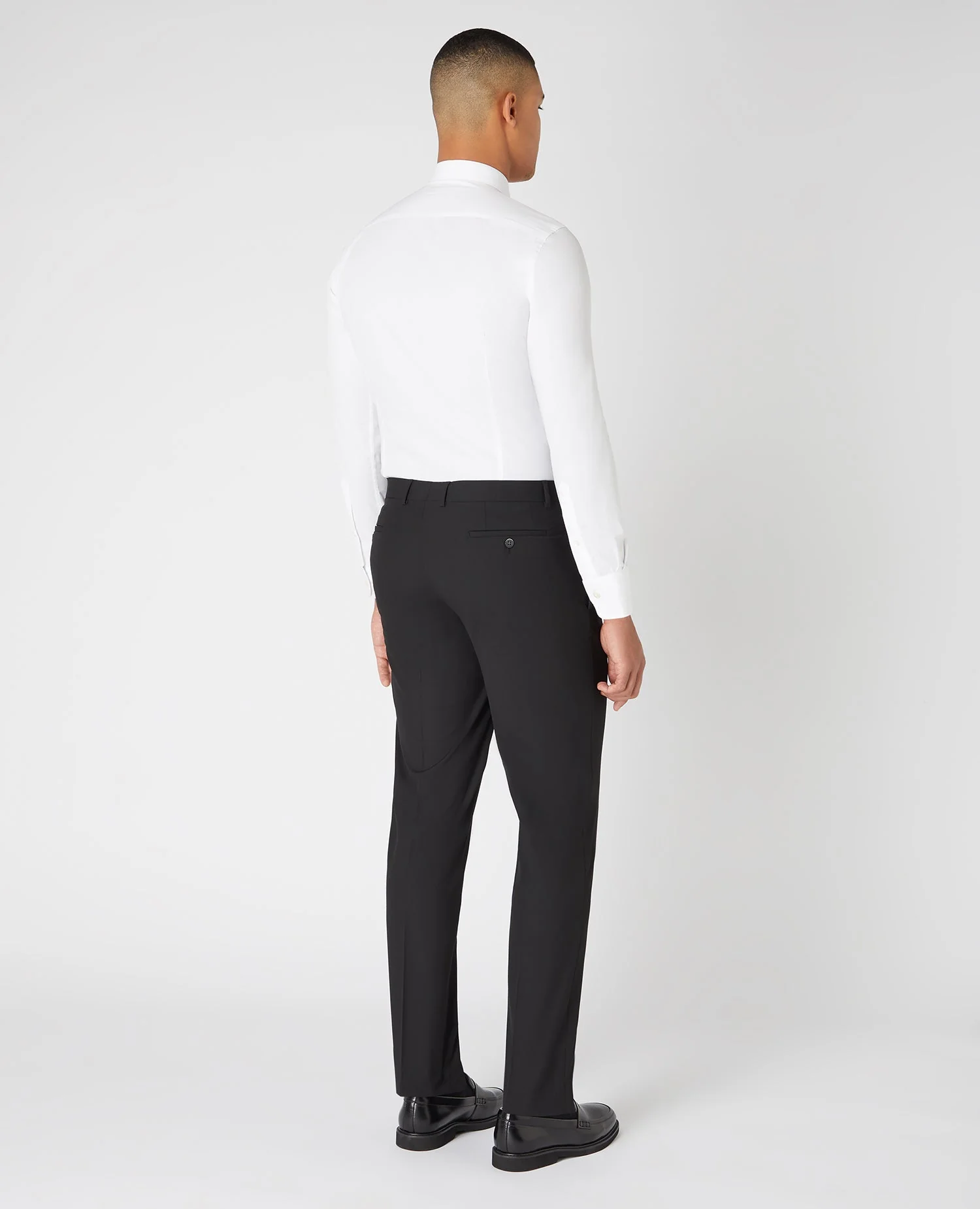 Slim Leg Stretch Formal Trousers - Image 3