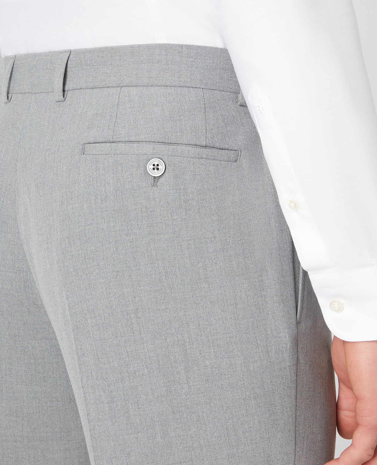 Slim Leg Stretch Formal Trousers - Image 5