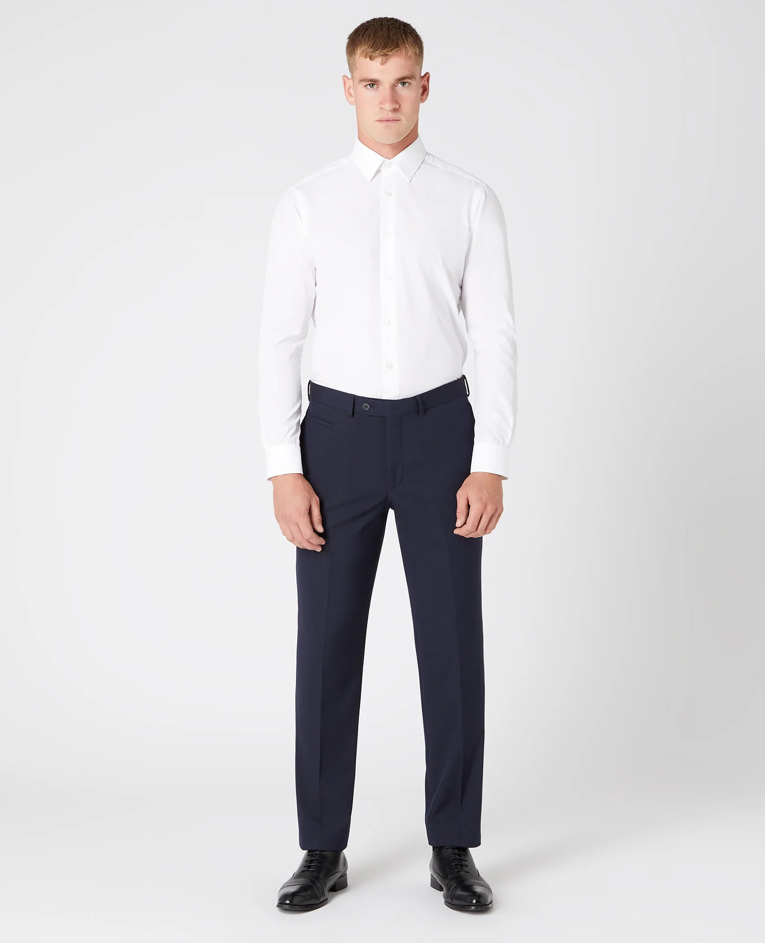 Slim Leg Stretch Formal Trousers - Image 2