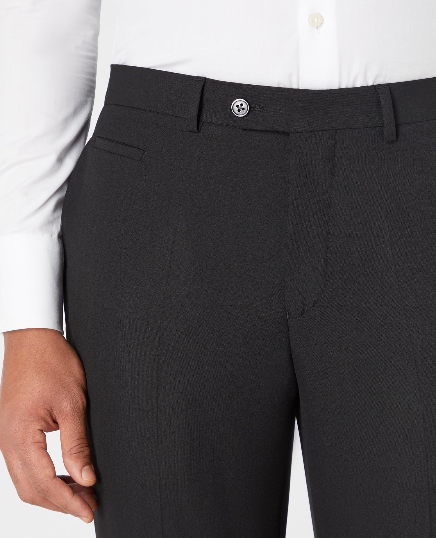 Slim Leg Stretch Formal Trousers - Image 4