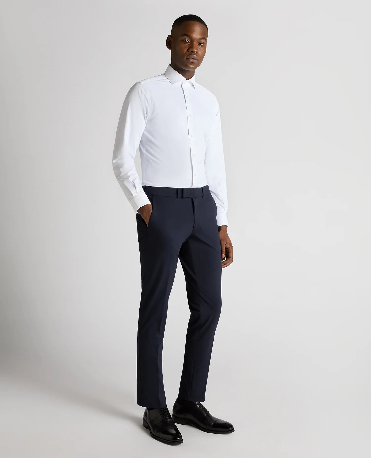 Slim Leg Stretch Trousers - Image 2