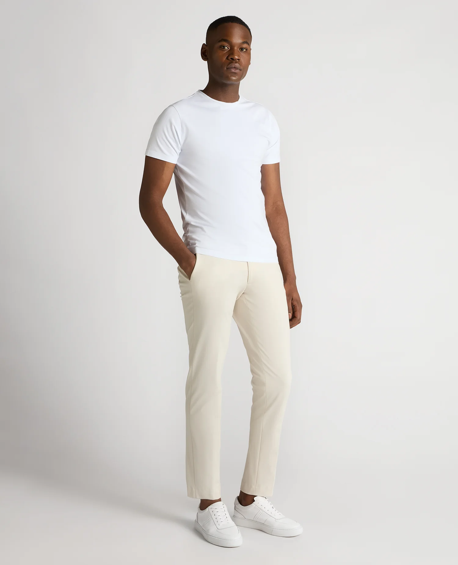 Slim Leg Stretch Trousers - Image 2
