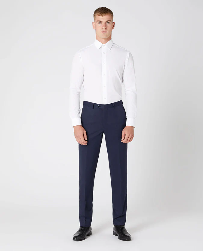 Slim Fit Wool-Blend Stretch Mix and Match Trousers - Image 2