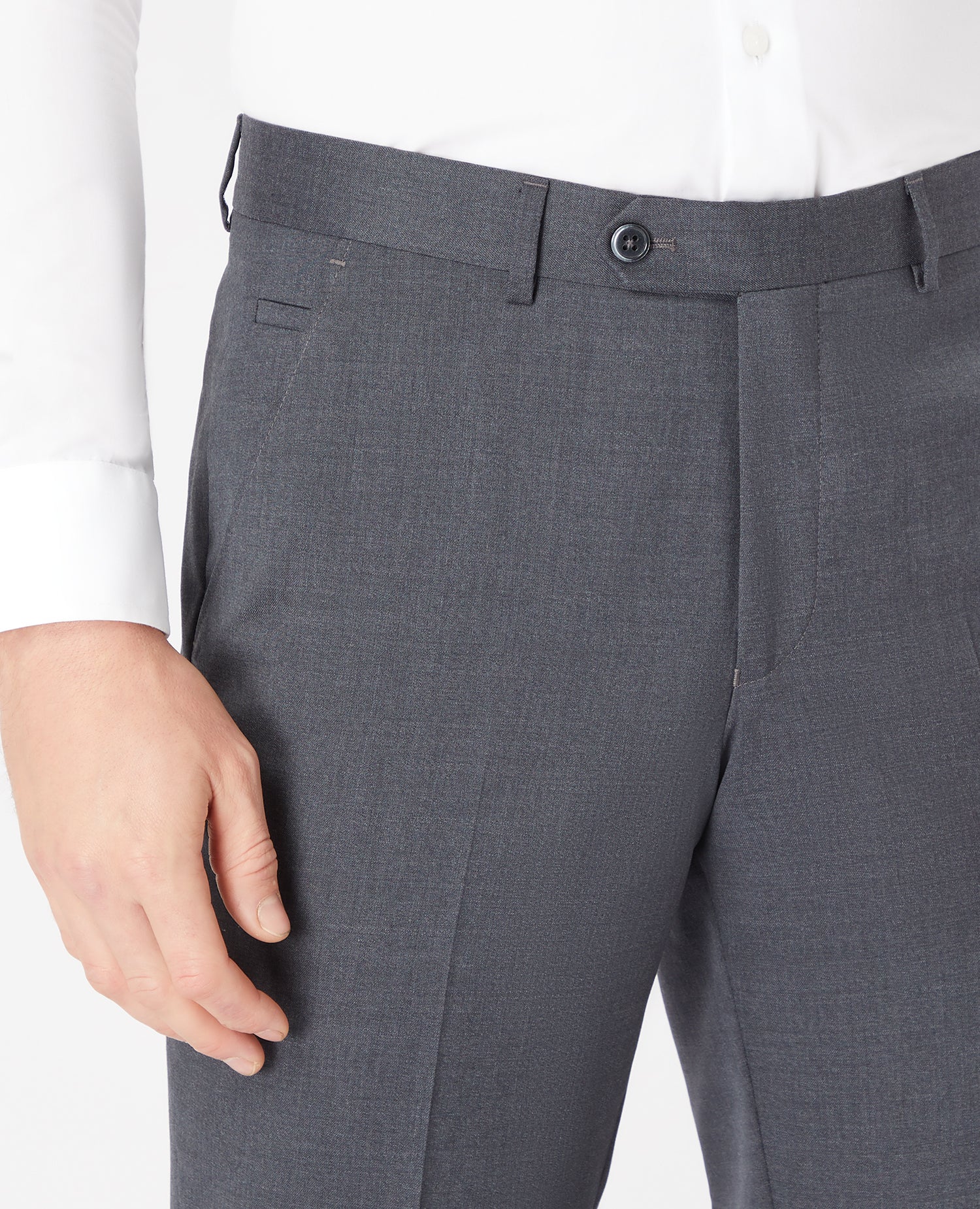 Slim Fit Wool-Blend Stretch Mix and Match Trousers - Image 4