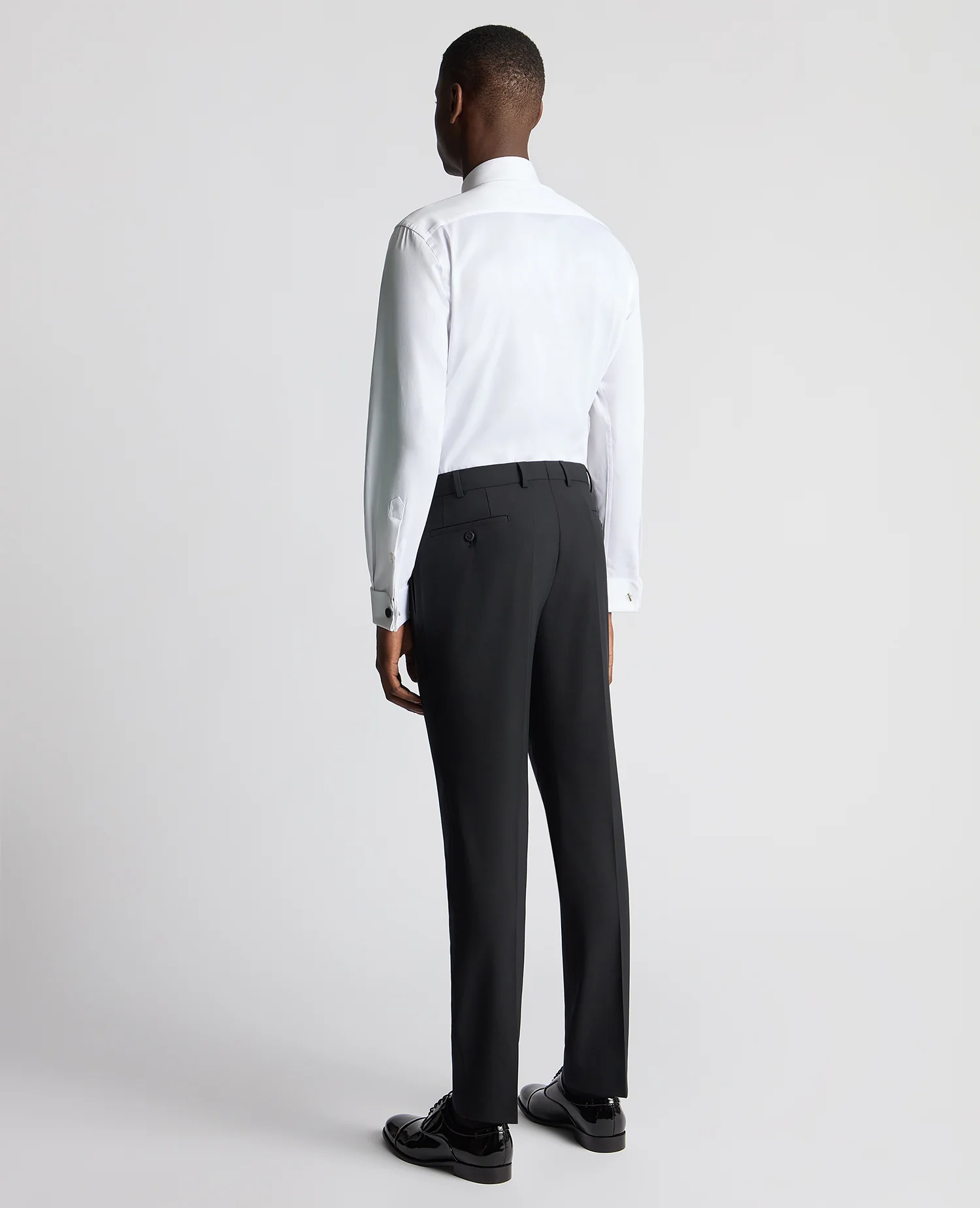 Slim Fit Wool-Blend Formal Trousers - Image 3