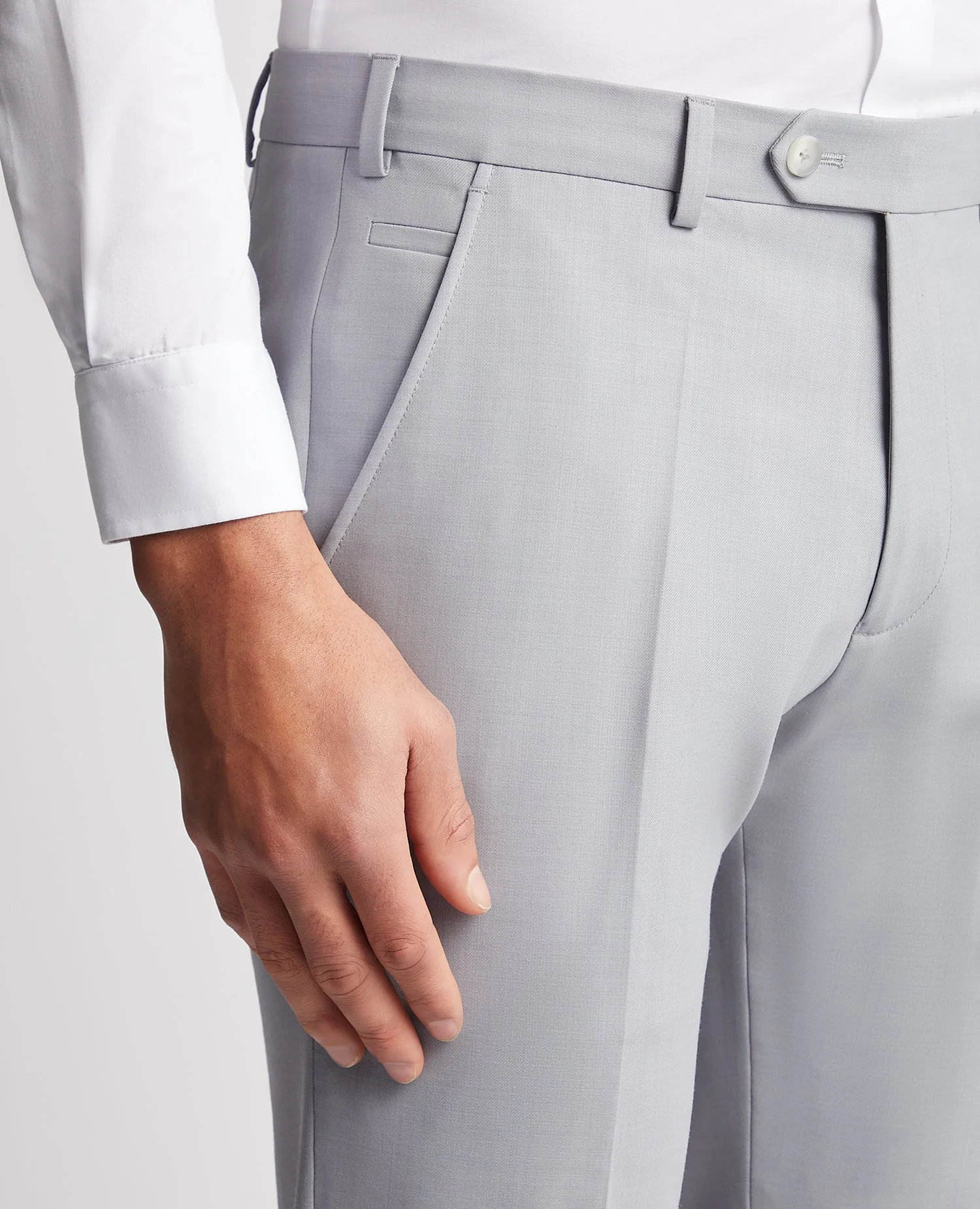 Slim Leg Wool Rich Mix and Match Suit Trouser - Image 4