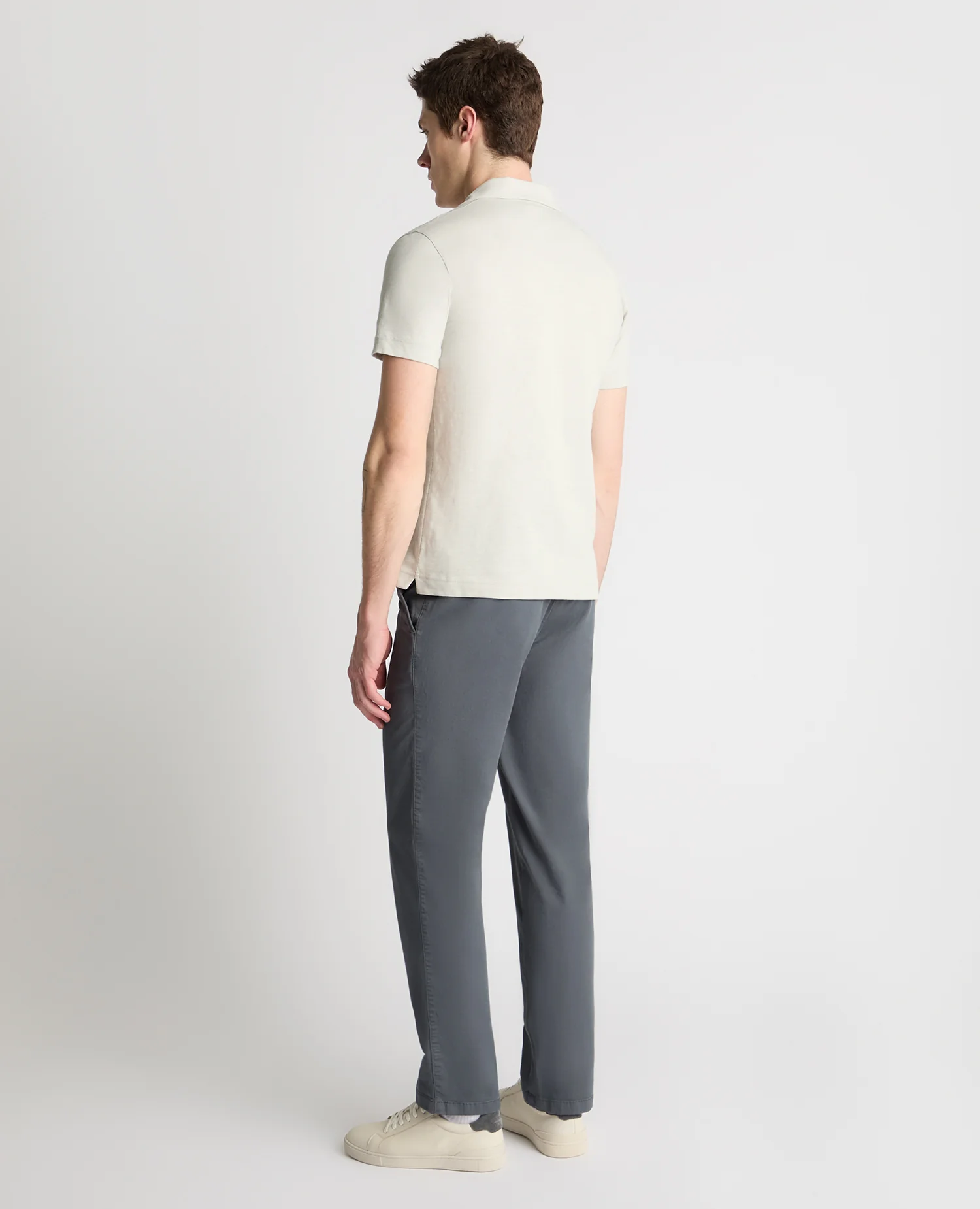 Slub Yarn Jersey Polo Shirt - Image 3
