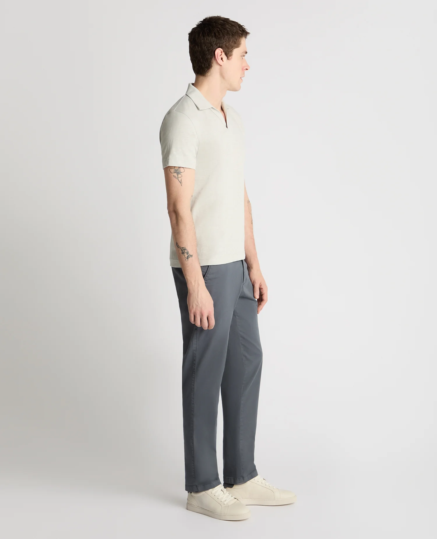 Slub Yarn Jersey Polo Shirt - Image 4