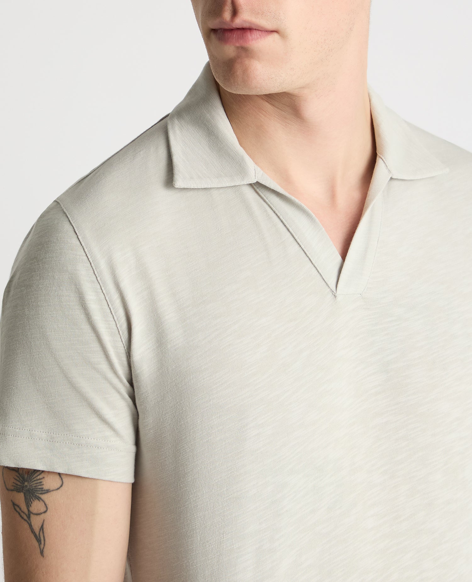 Slub Yarn Jersey Polo Shirt - Image 5