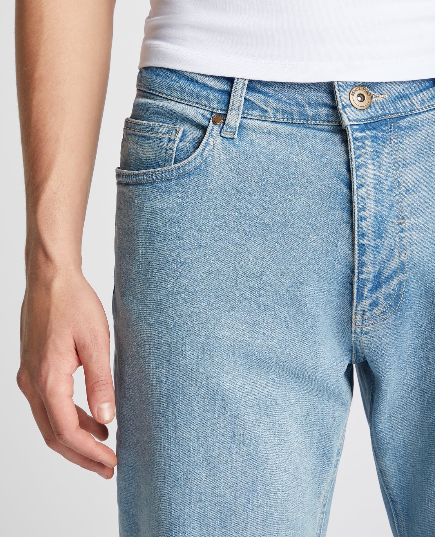 Roman Modern Straight Fit Comfort Stretch Jean - Image 4