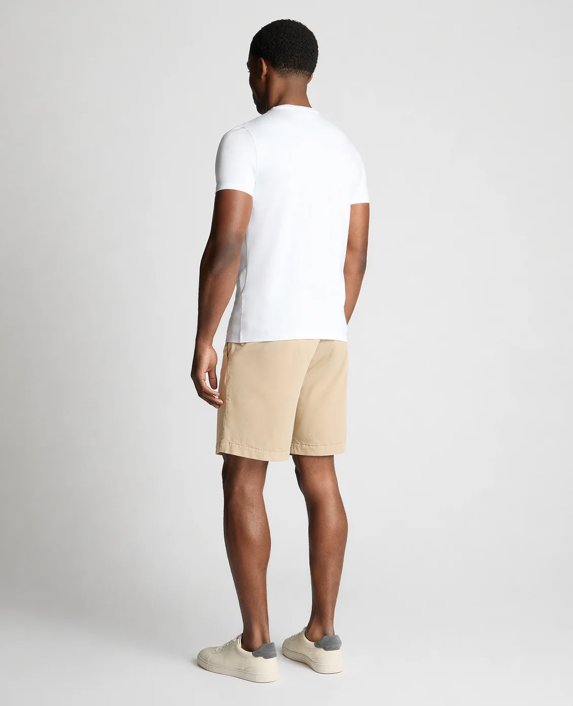 Stone Straight Leg Cotton-Blend Chino Shorts - Image 3