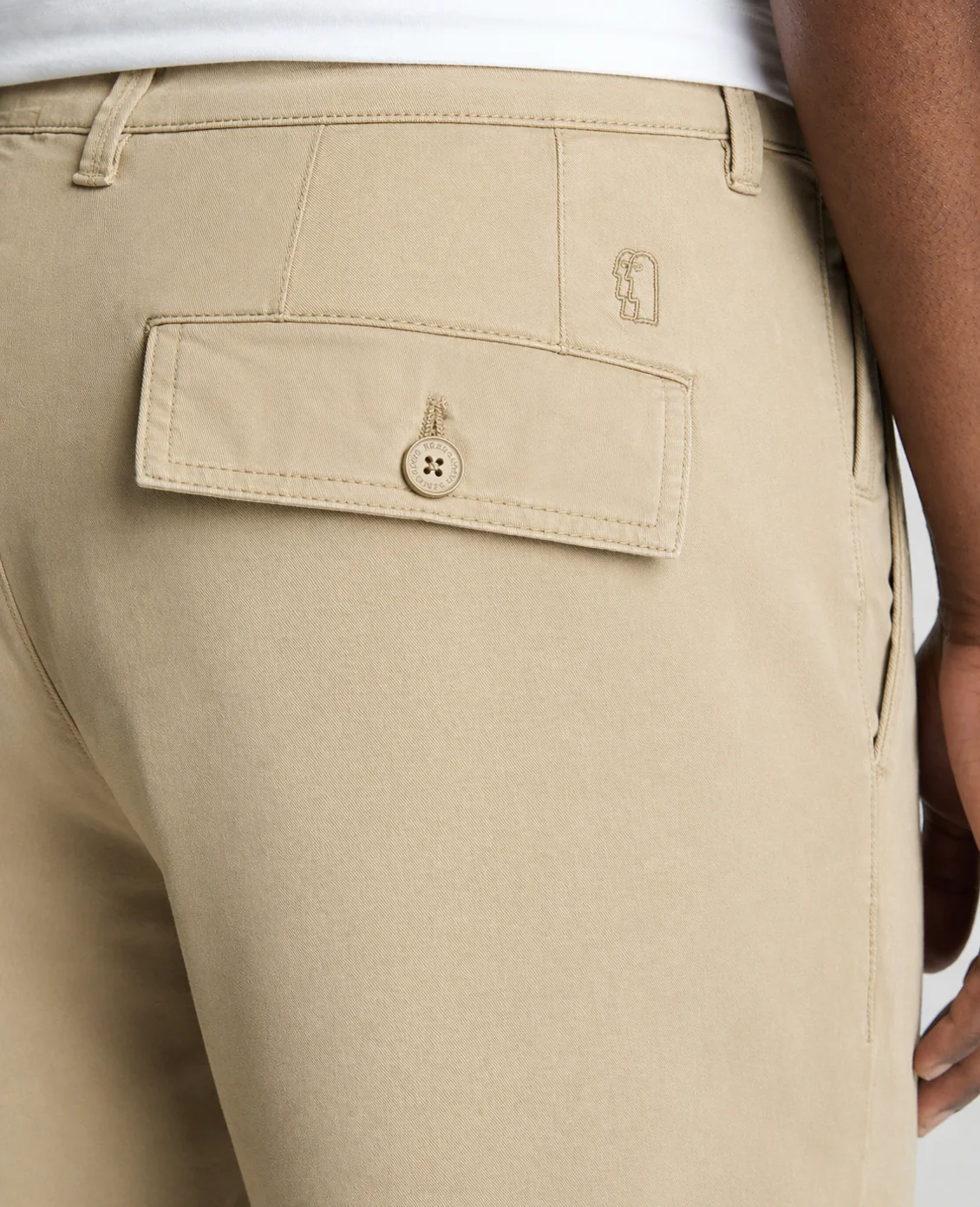 Stone Straight Leg Cotton-Blend Chino Shorts - Image 5