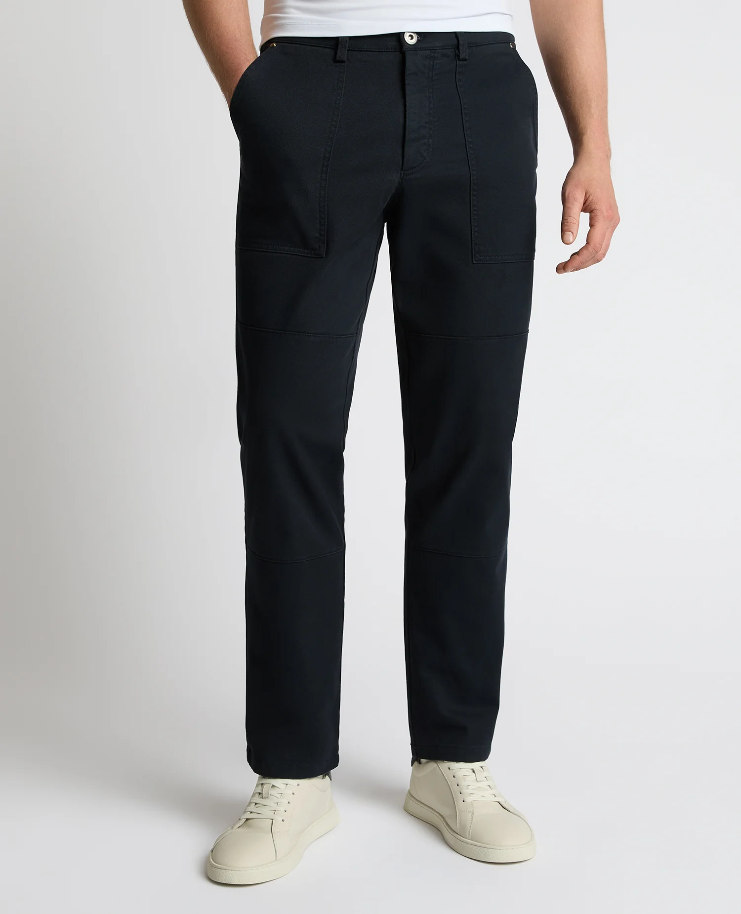 Straight Leg Cotton-Stretch Carpenter Pant