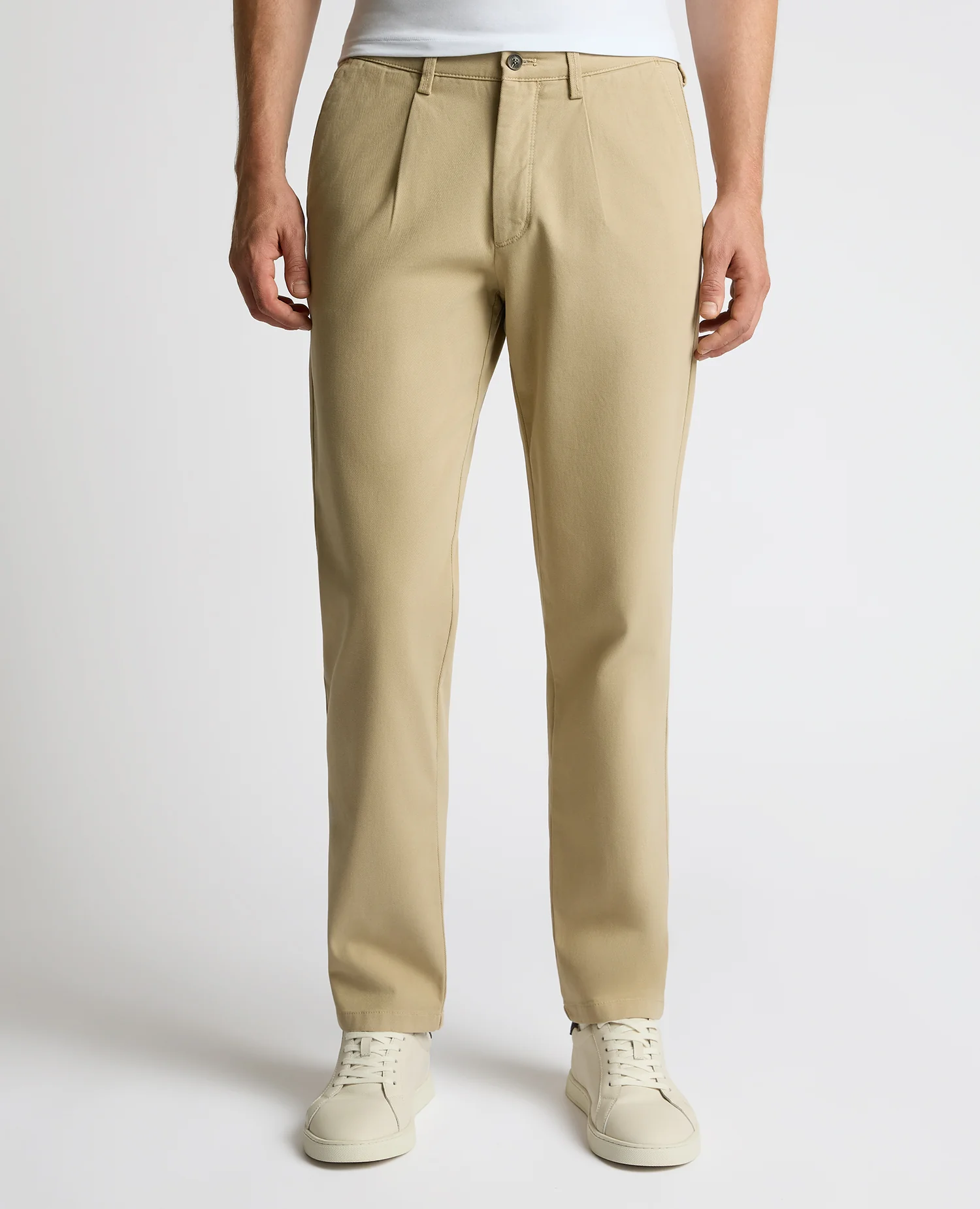 Straight Leg Cotton-Stretch Riley Chinos