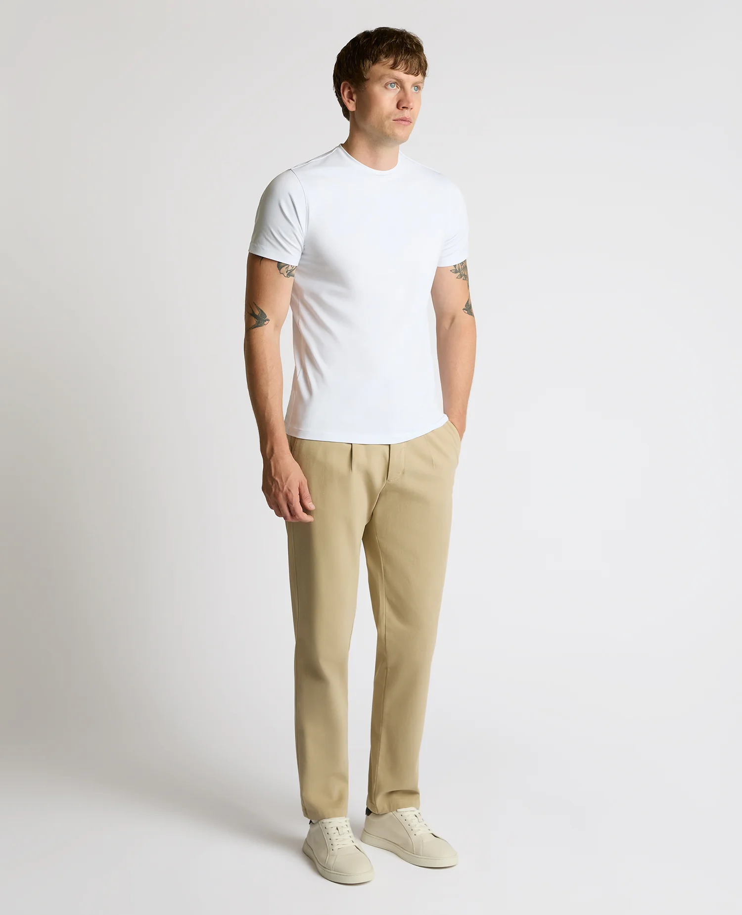 Straight Leg Cotton-Stretch Riley Chinos - Image 2