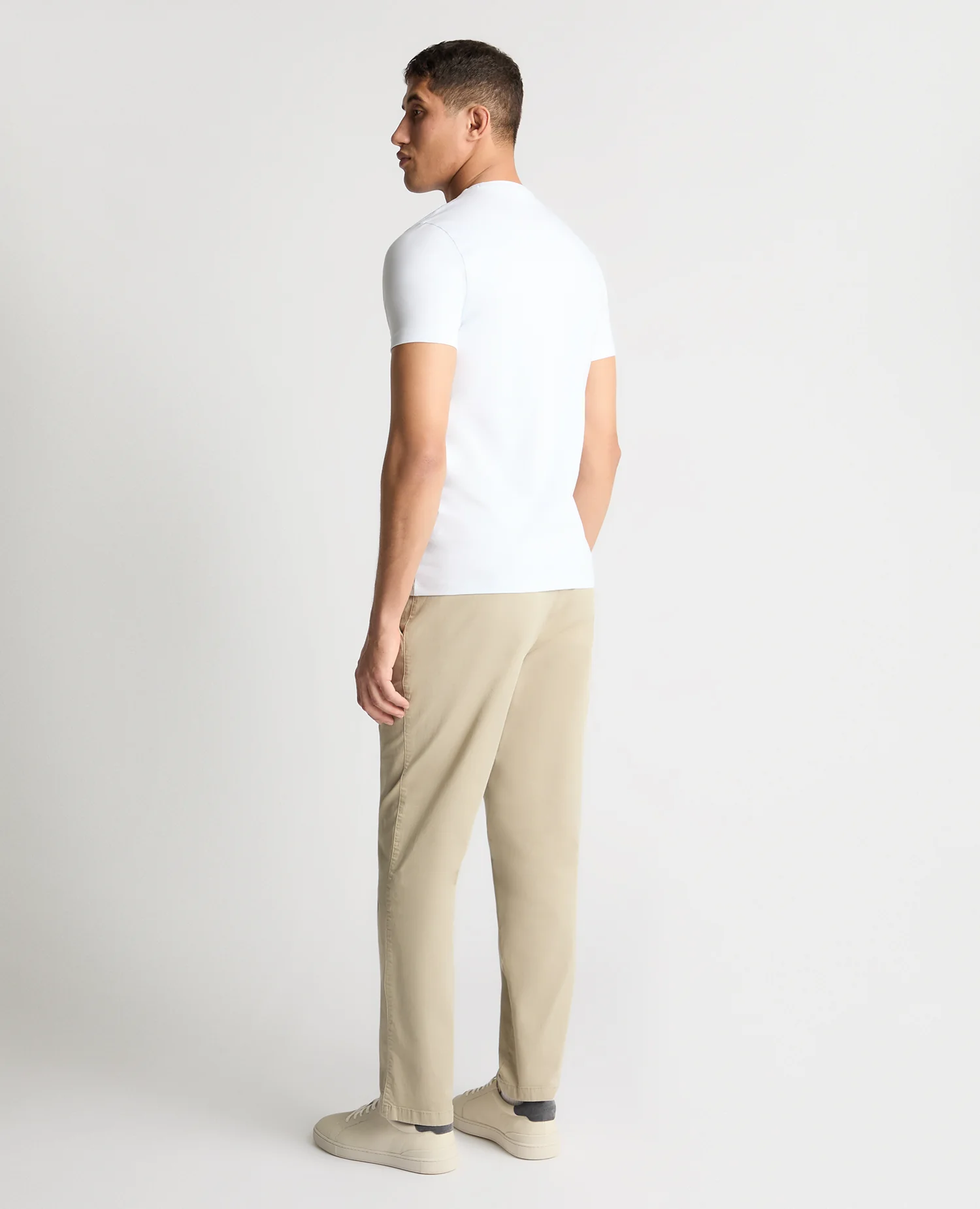 Stone Straight Leg Cotton Stretch Chino - Image 3