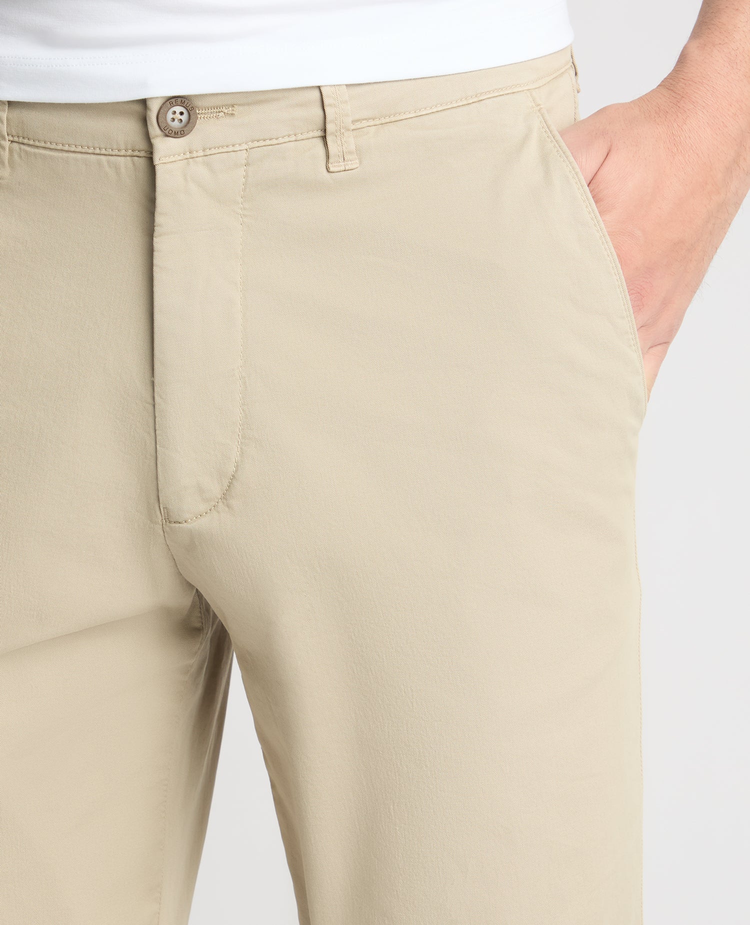 Stone Straight Leg Cotton Stretch Chino - Image 4